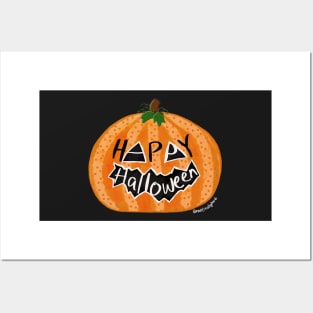 Happy Halloween Pumpkin Posters and Art